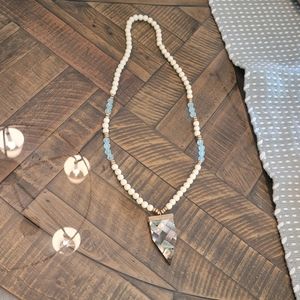 Regan Allison Designs Custom Crafted Wooden Bead + Pendant Necklace | 21"